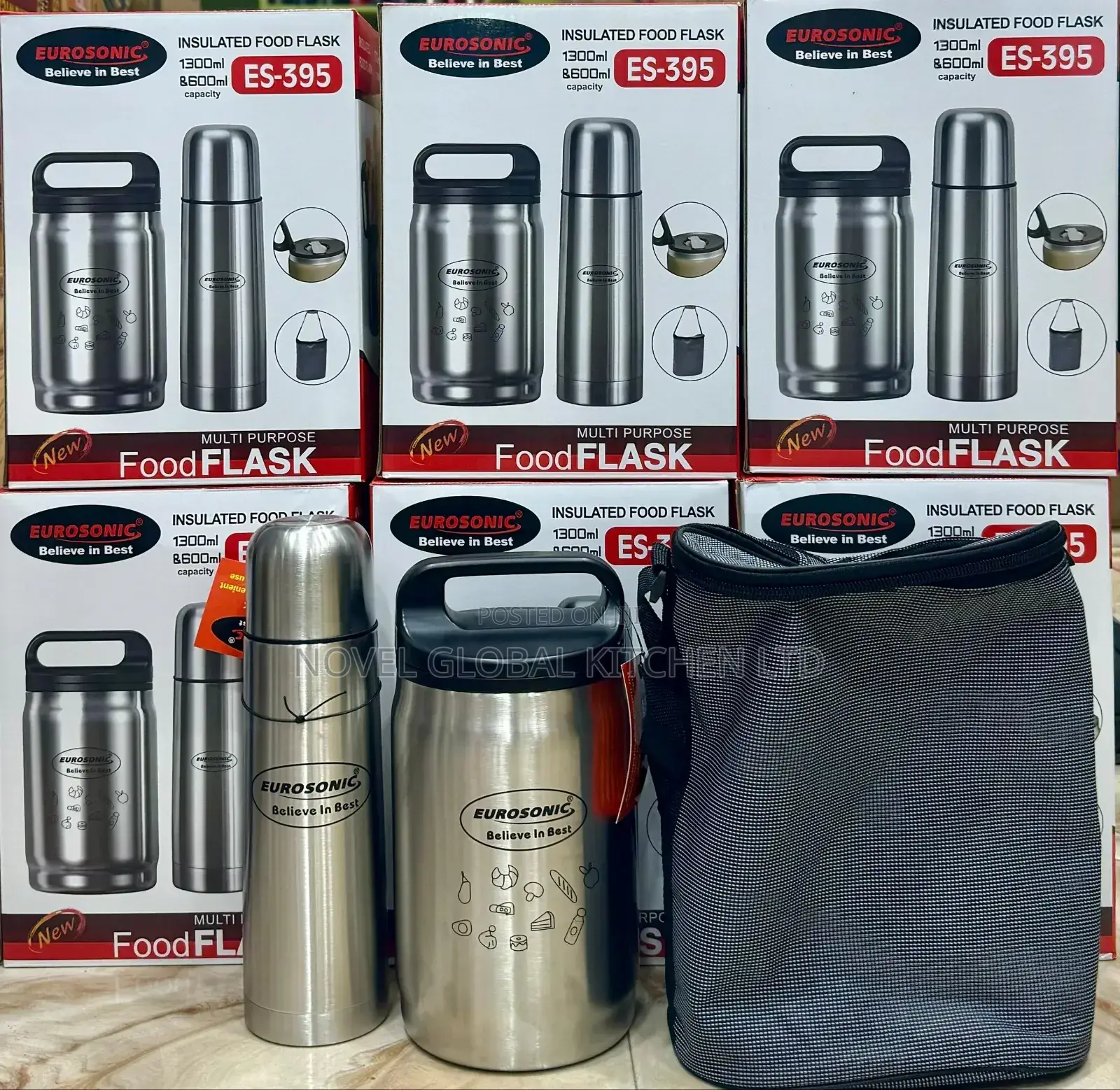 Two in One Flask+Water Bottle