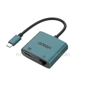 Photo - Onten Uc288 2-in-1 Usb-C to HDTV + Rj45