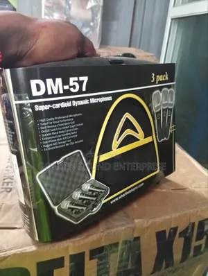 3 in 1 Wharfedale Mic Dm 57 3 Pack 3 in 1 Super Cardoid Dynamic Mic