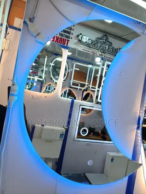 Photo - Halfmoon Led Mirror With Three Light Colour