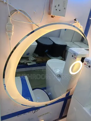 Photo - Round Led Mirror With Light