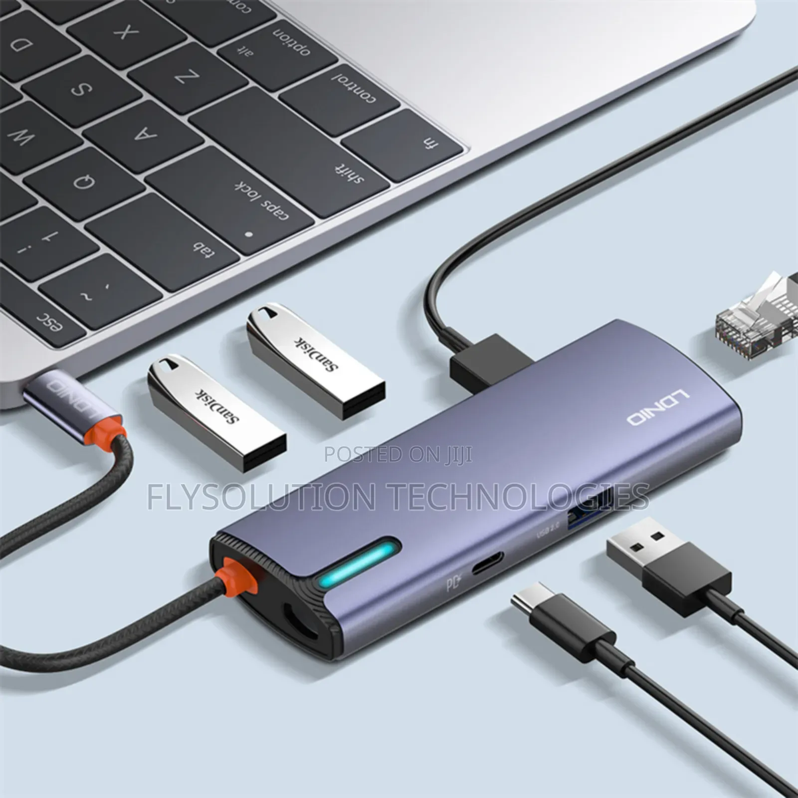 6 in 1 Usb-C Dock Station Ds-16u Pd 100watts Input