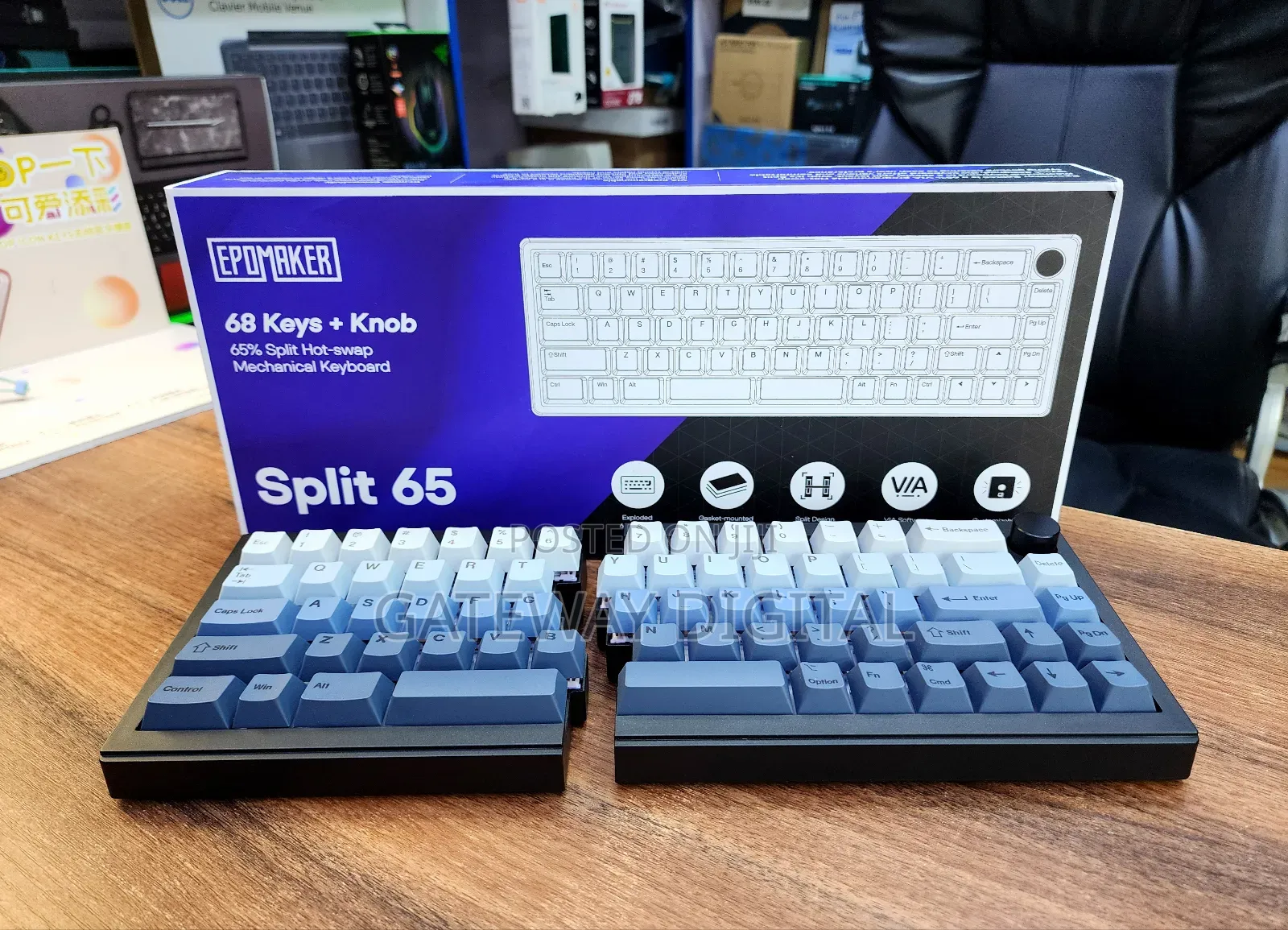 Epomaker Split65 Programmable Wireless Mechanical Keyboard