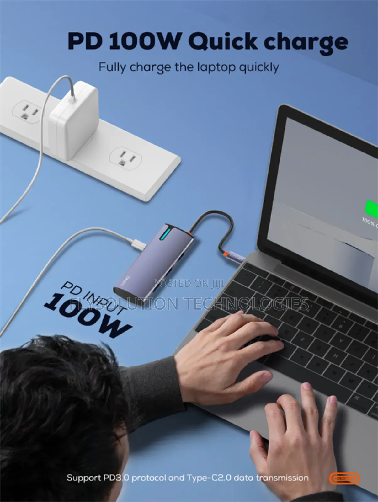 5 in 1 Usb C Dock Station Ds-15u Multi Function Adapter