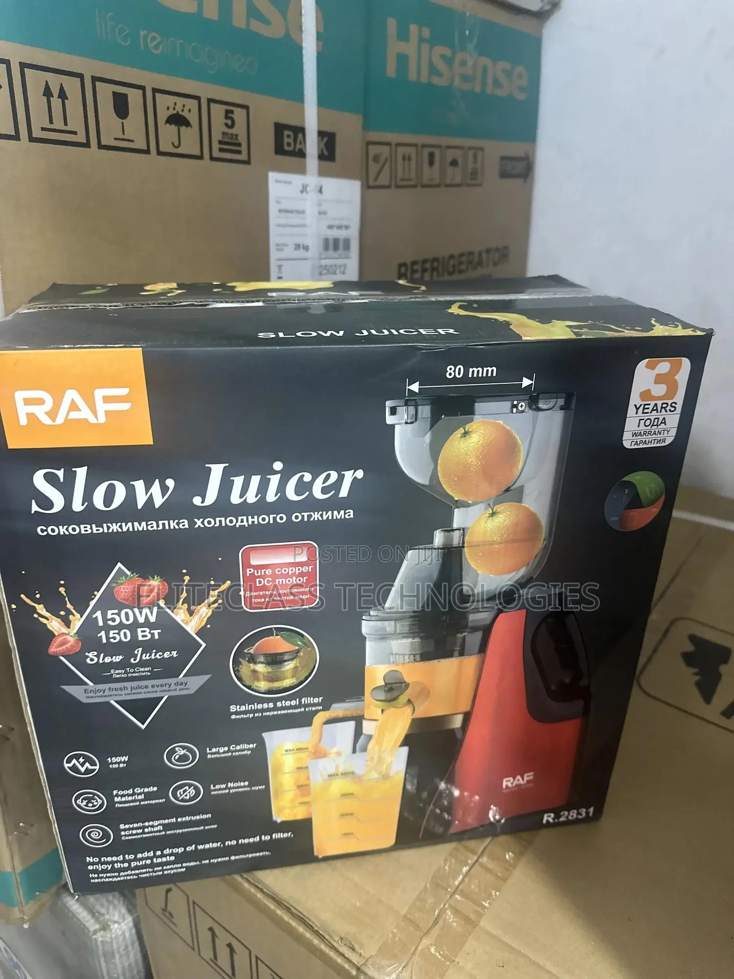Raf Juicynature Slow Juicer 150w