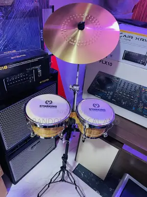 Professional Bongo Drum With Cymbals
