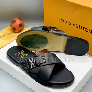 Louis Vuitton Leather Slippers
