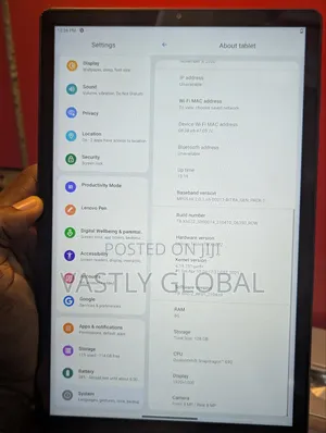Lenovo Tab 6 128 GB Black