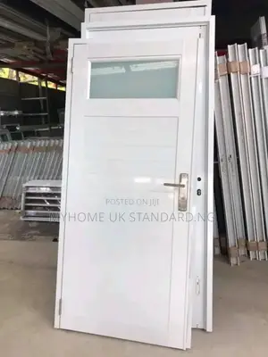 Toilet Door White PVC Made.