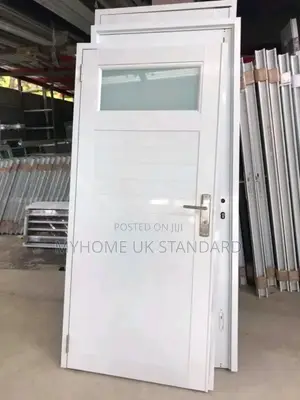 Toilet Door White PVC Made.
