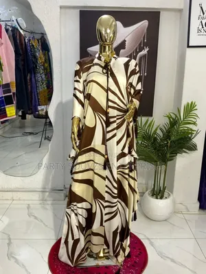 Photo - Silk Boubou With Tassels – Luxurious Elegant Wear