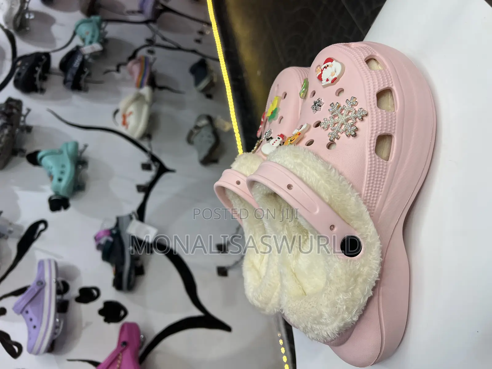 Thick Button Crocs With Accessories