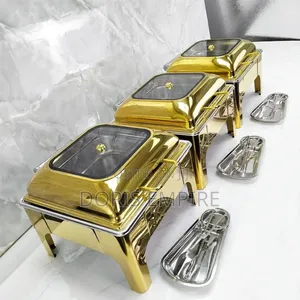 Morden Luxury Quality Gold Chaffing Dish .
