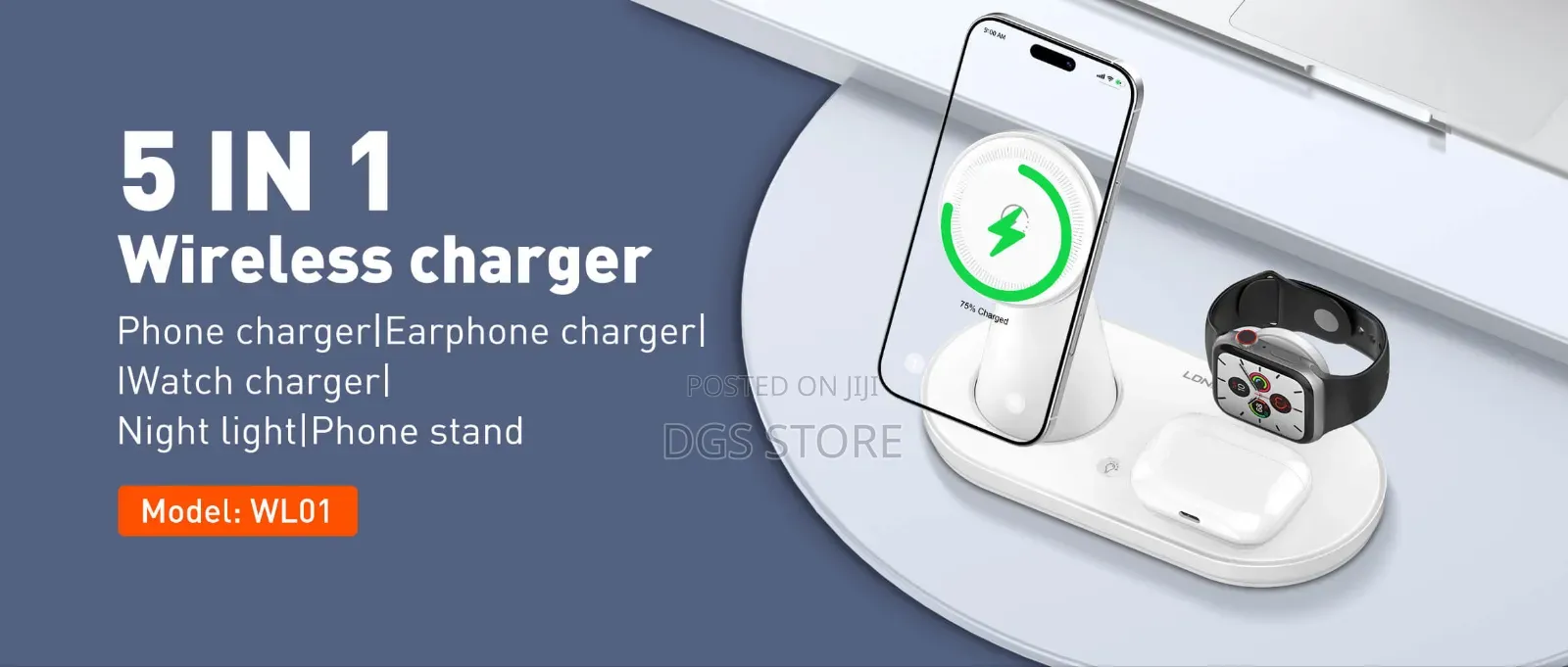 Ldnio Wl01 5in1 Wireless Charging Stand