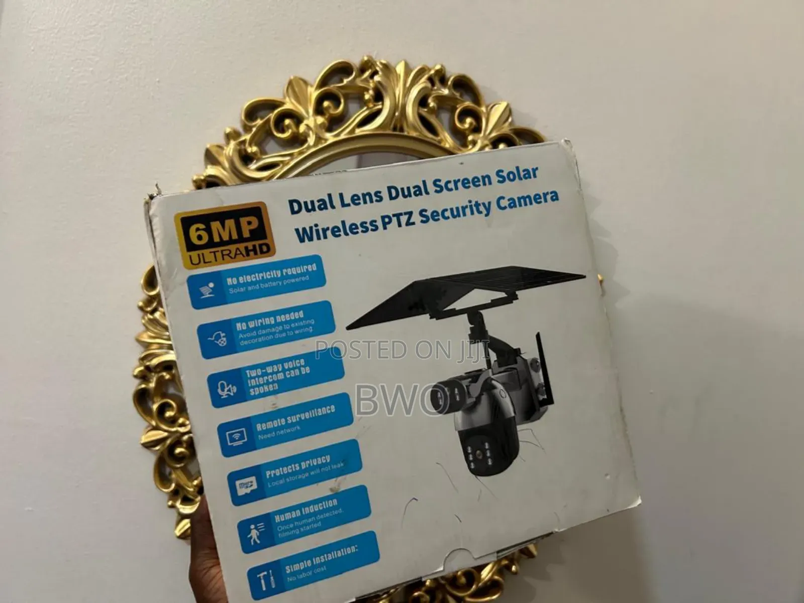 Dual Lens Dual Screen Solar Wireless Security Camera