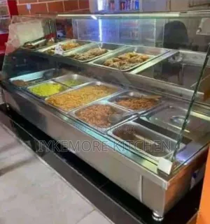 Industrial 5 Plate Food Display Warmer