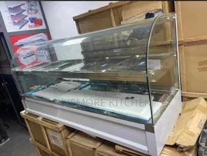 Industrial 5/5 Curved Glass Electric Food Display Warmer