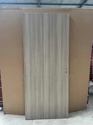 Plain Gray Wooden Door