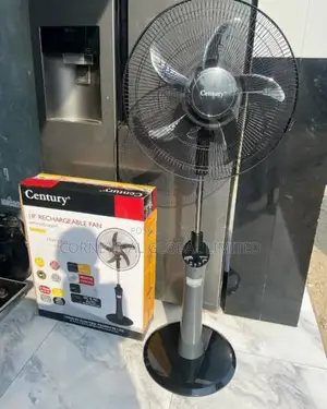 Century 18" Rechargeable Fan With Led Light