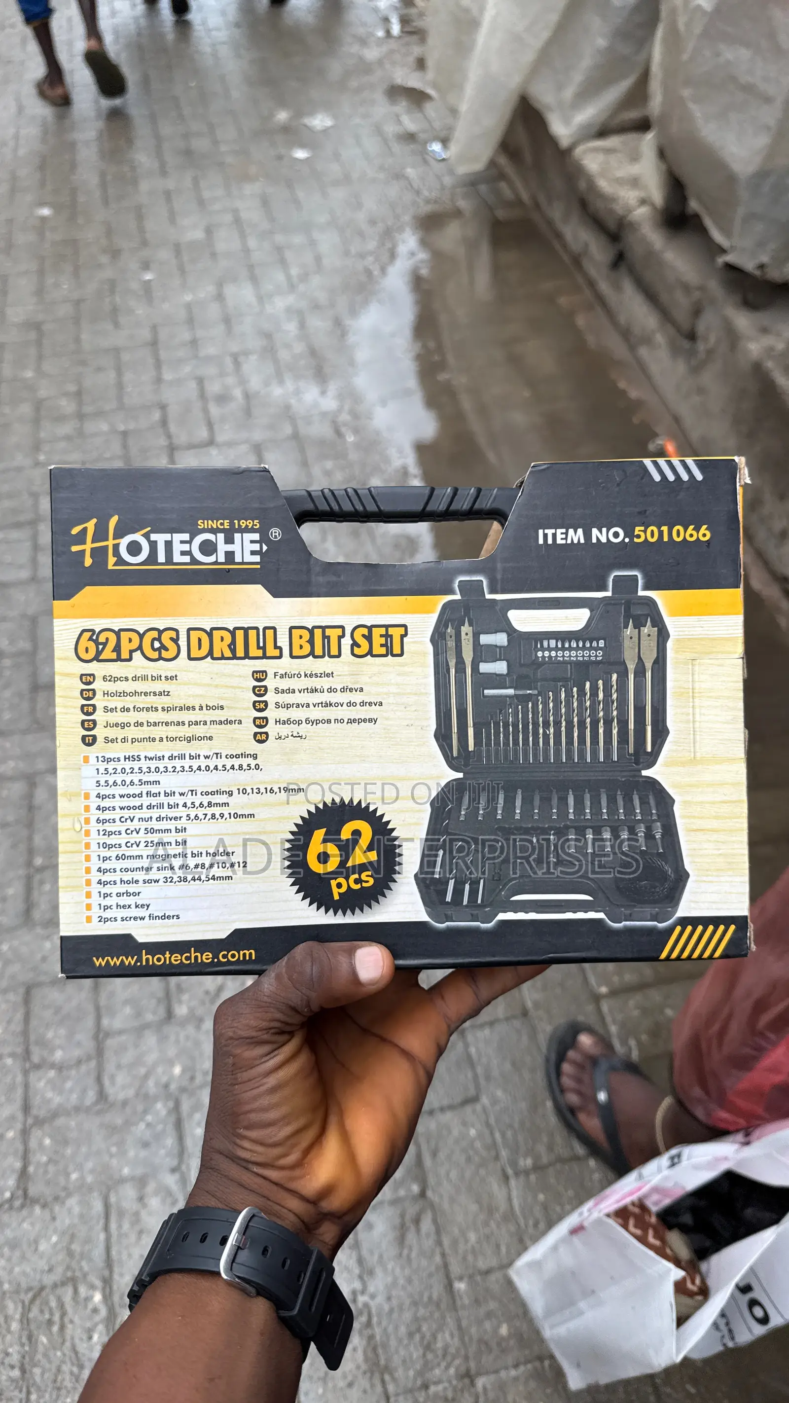 62 Pcs Drill Bit Set