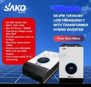 Sako 10kva Hybrid Inverter With 120ah Controller (Transformer Base)
