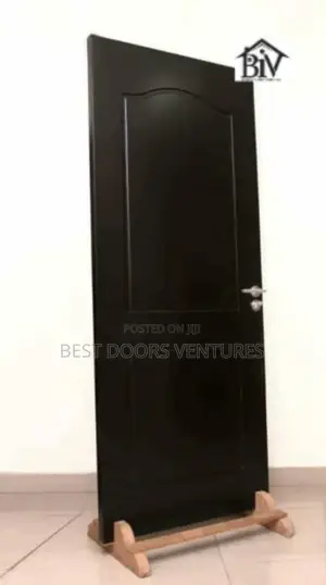 3ft by 7ft Hard Wood Black 2panel