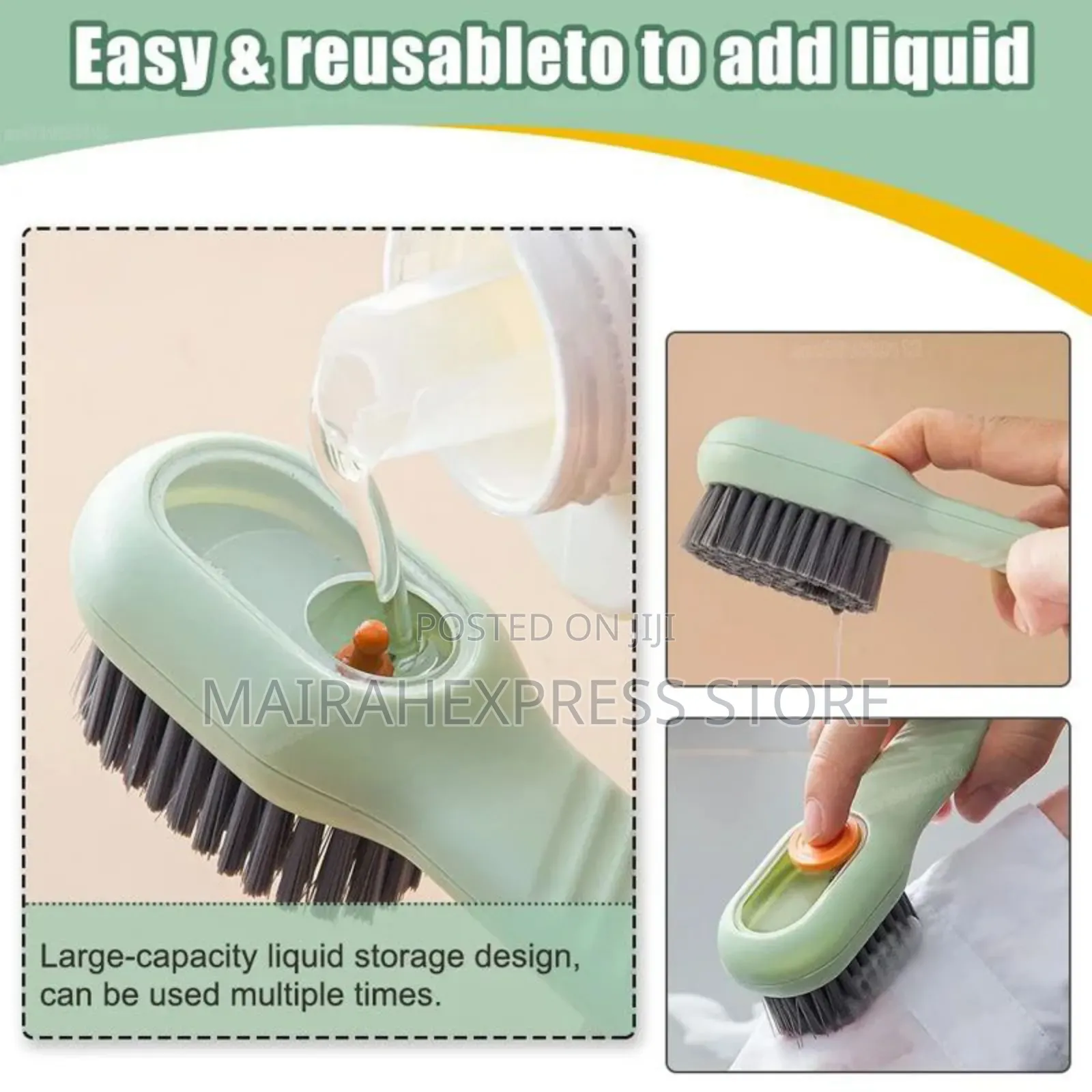 Soft Bristle Liquid Shoe Cleaning Brush