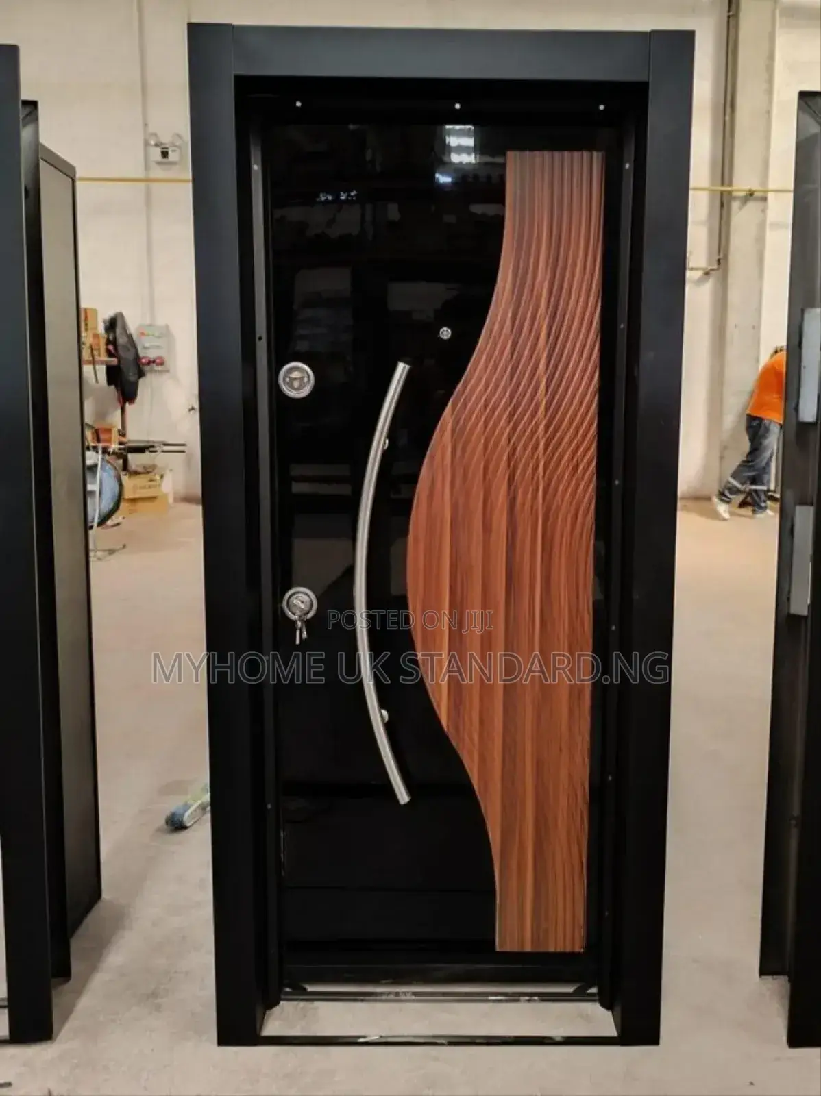 Premium Black Brown Security Turkish Door With Accessories