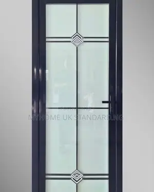 Double Glass Bathroom Toilet Door