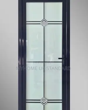 Double Glass Bathroom Toilet Door