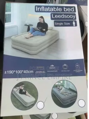 Inflatable Double Dura Beam Air Mattress WTH Internal Pump