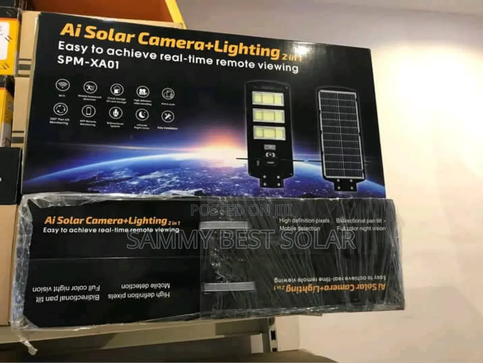 450wwtts Ai-Solar Camera Lighting 2 in 1
