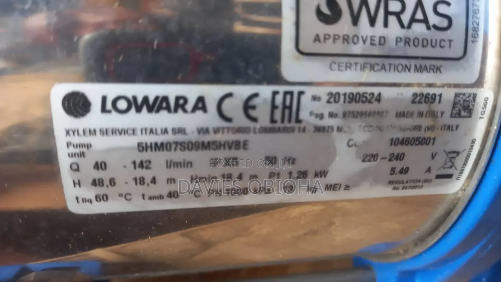 Lowara Multi Stage Surface Pump