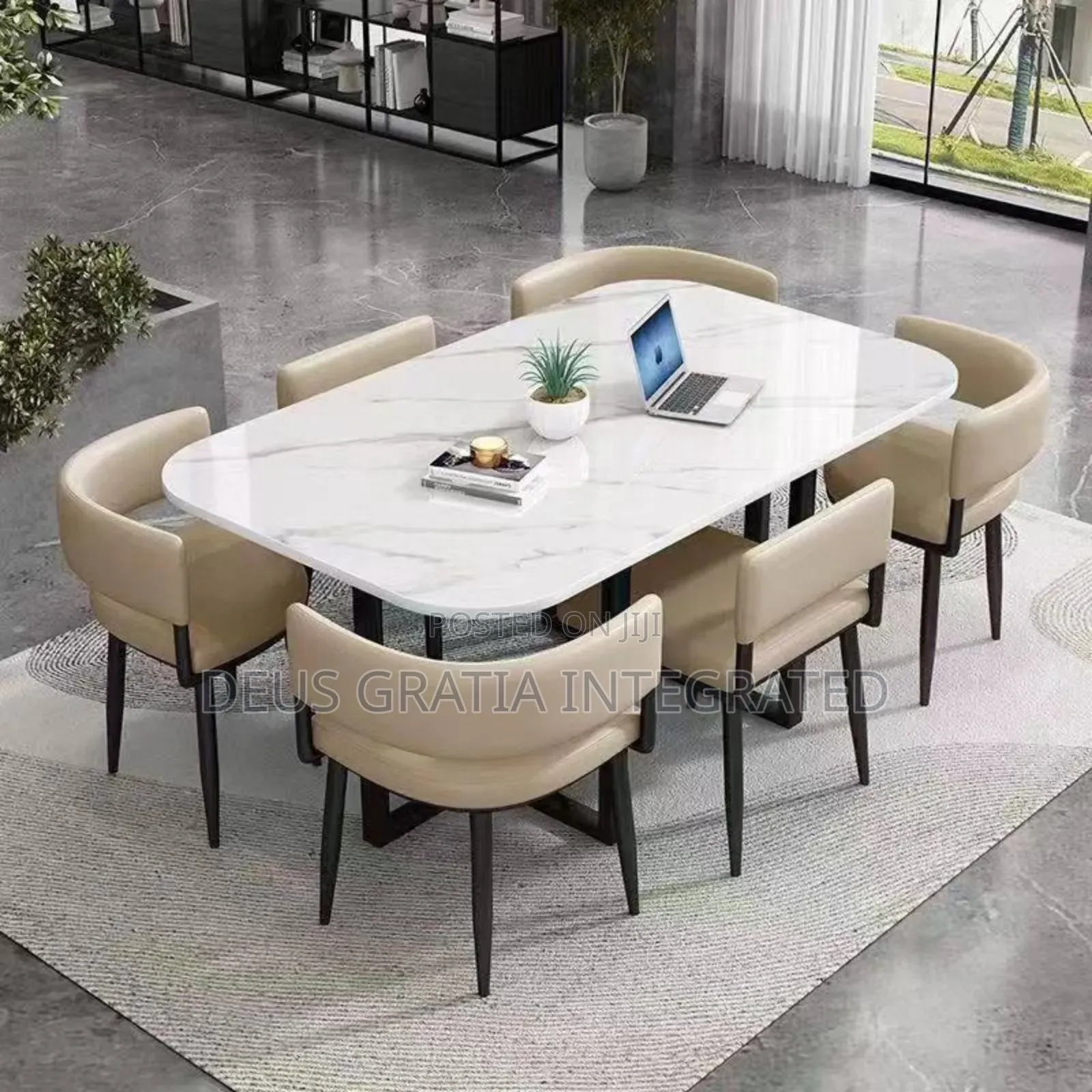 Marble Dining Table And 6 Chairs