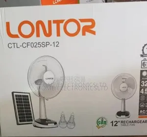 Lontor Reachable Fan 12 Inches With Sola Panel