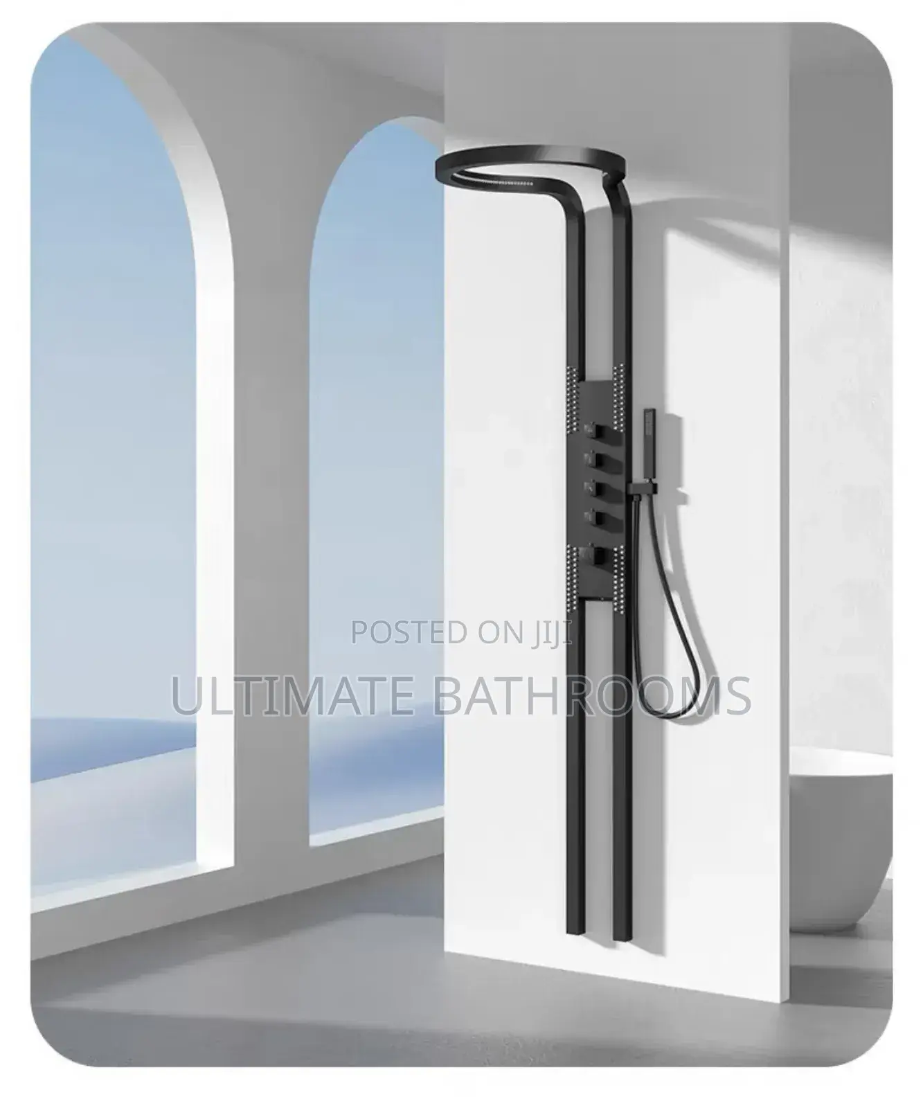 Luxury Bathroom Black Panel Shower (435b)