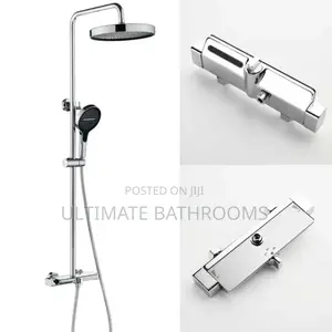 Double Knob Chrome Bathroom Shower