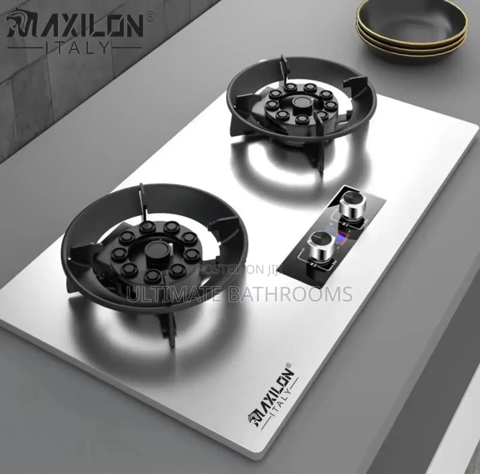 Maxilon Italy Stainless Top Flip Up 2burner