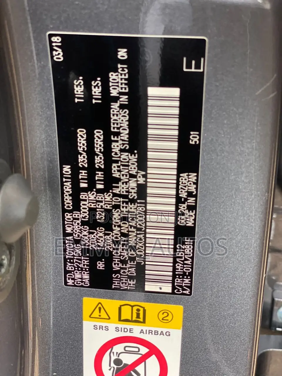 Lexus RX 350L 2018 Gray