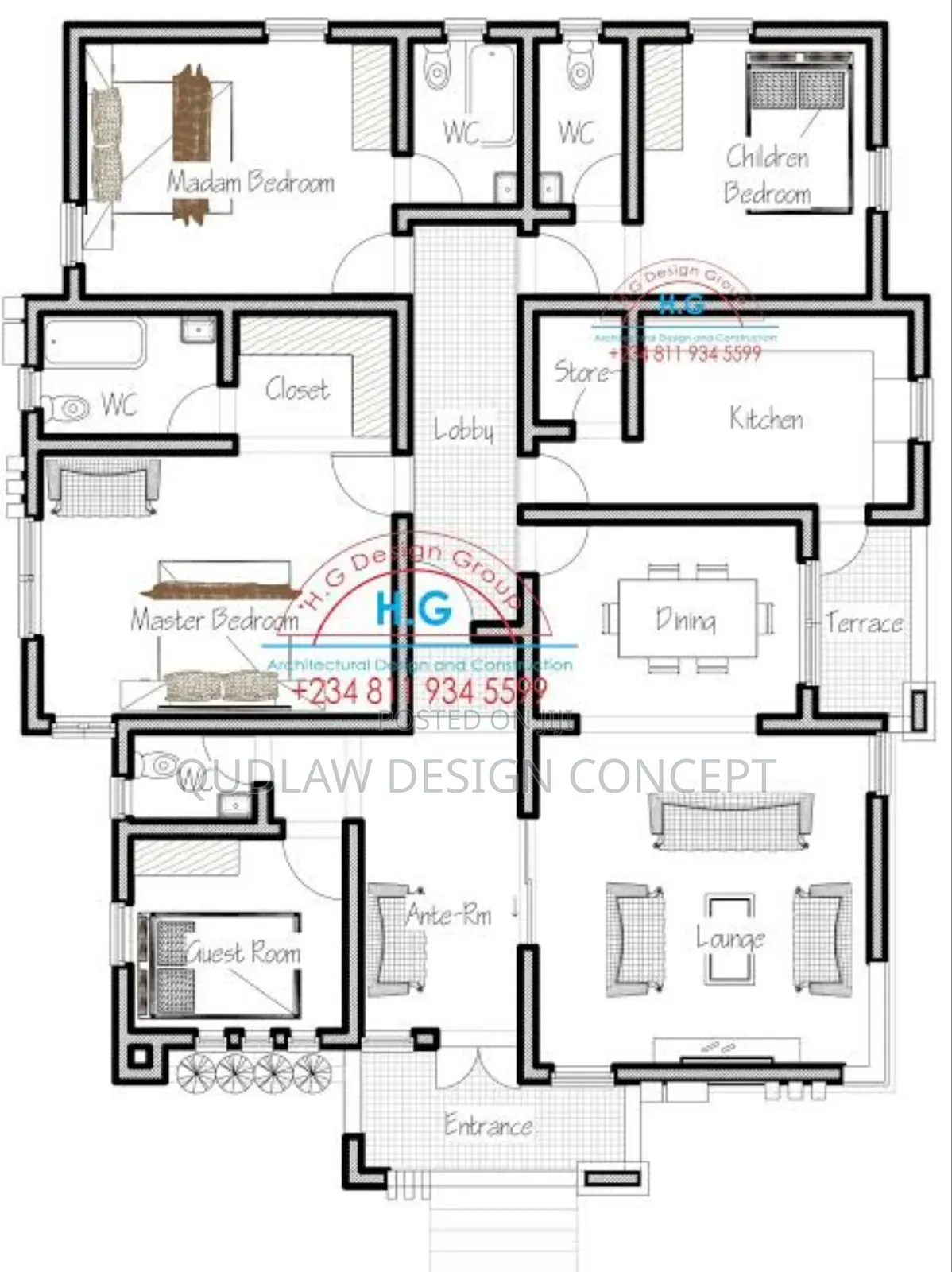 Architectural Schematic Drawing