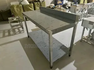 5 Ft Stainless Italian Stainless Steel Table With Back
