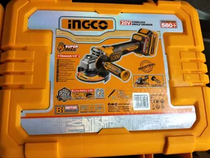 Ingco Industrial Brushless Cordless Angle Grinder (20v/4-0ah
