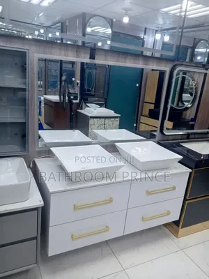 Premium White Cabinet With Led Mirror