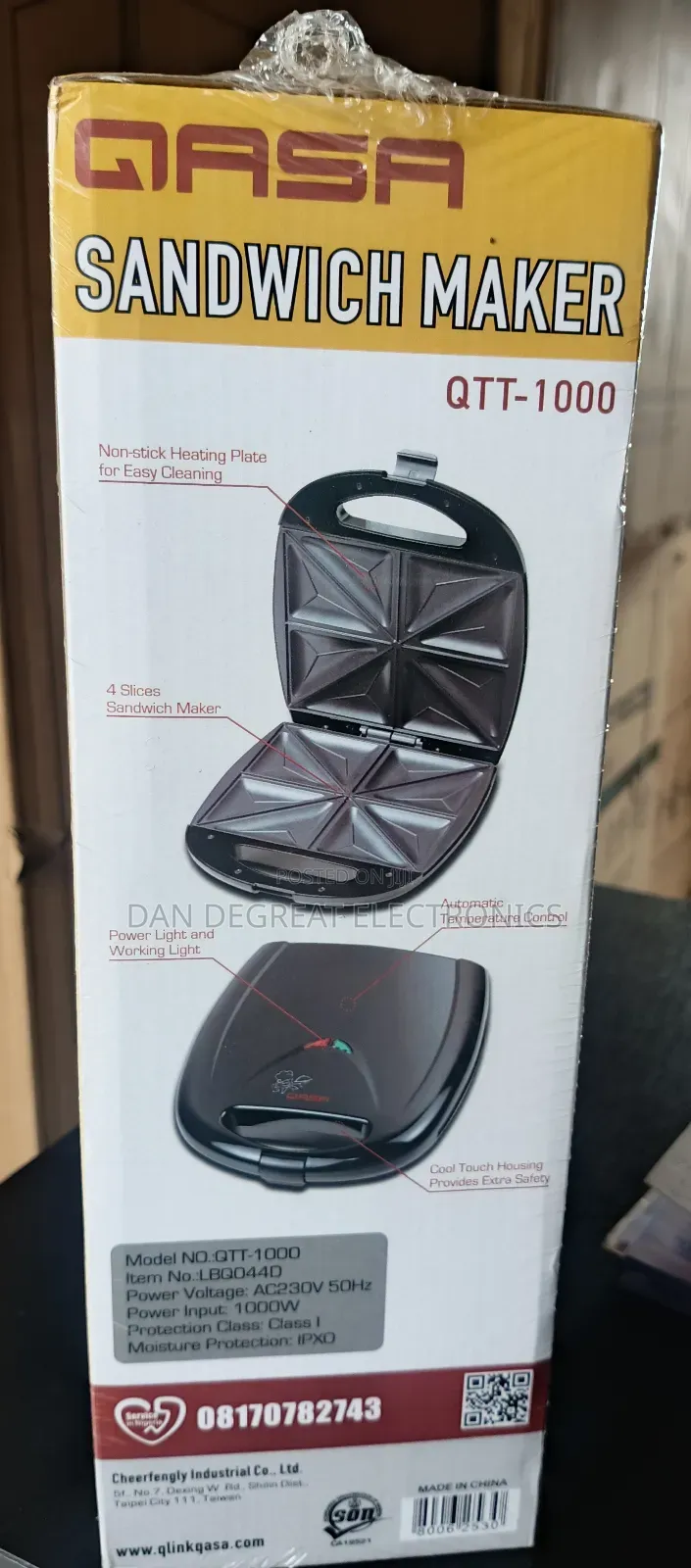 Qasa 4 Slices Sandwich Maker