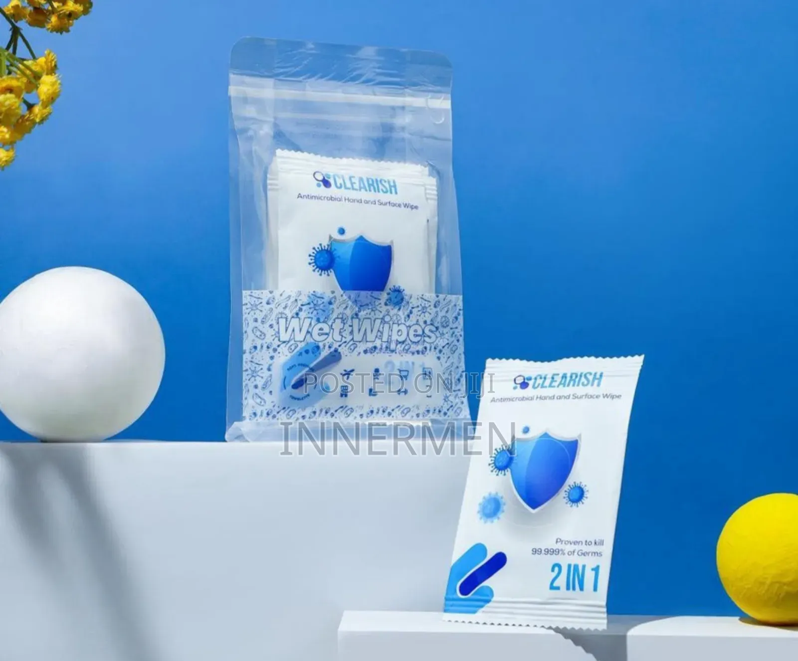 Clearish Antimicrobial Hand Surface Wipes - 1 Pack of 10