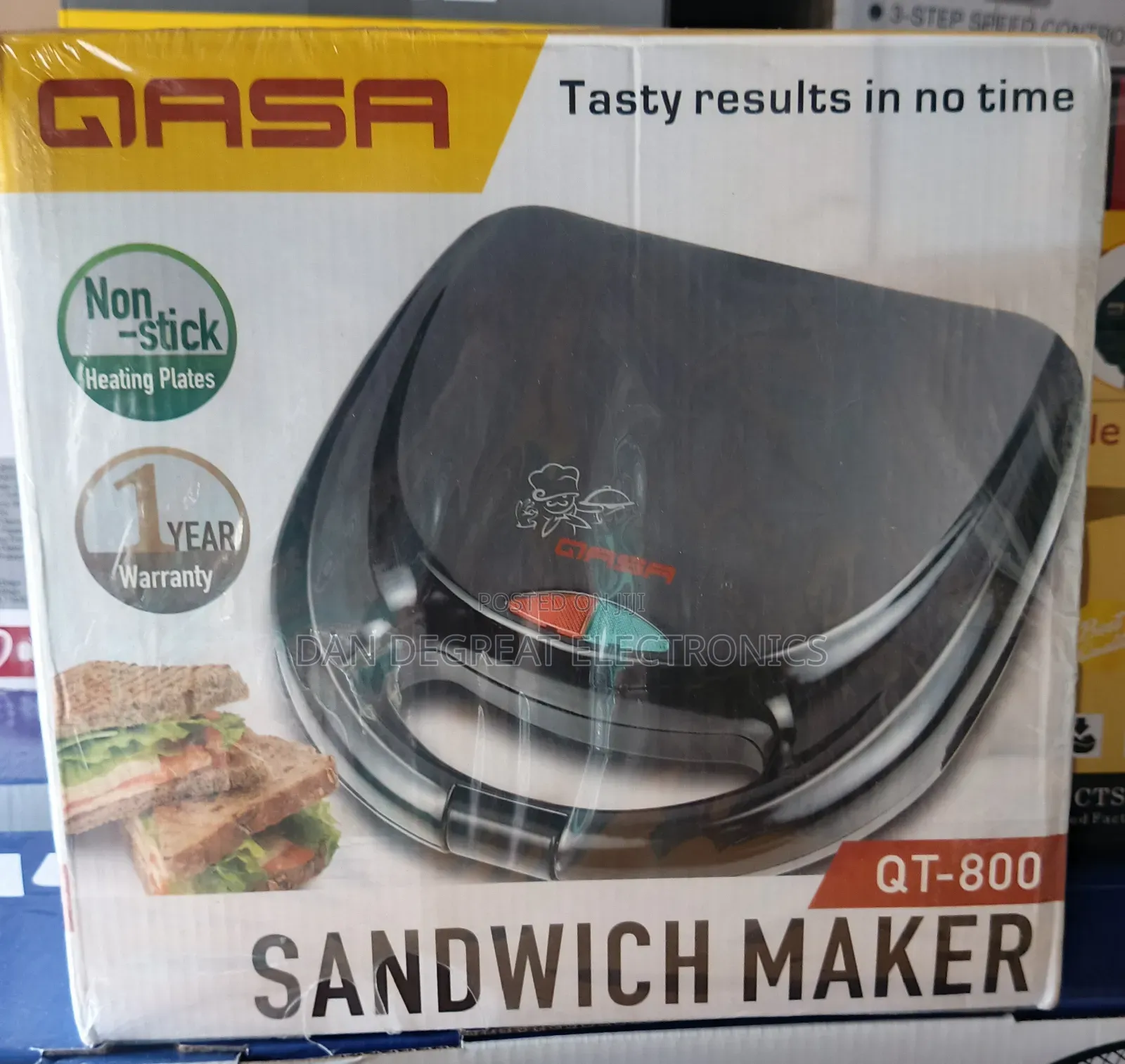 Qasa 2 Slices Sandwich Maker