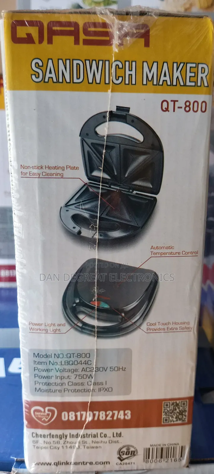 Qasa 2 Slices Sandwich Maker
