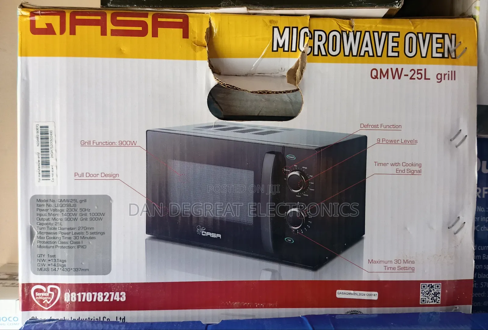 Qasa QMW-25l Grill Microwave