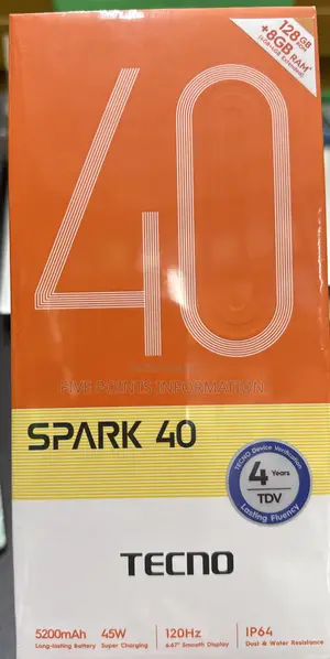 New Tecno Spark 40 128 GB Black