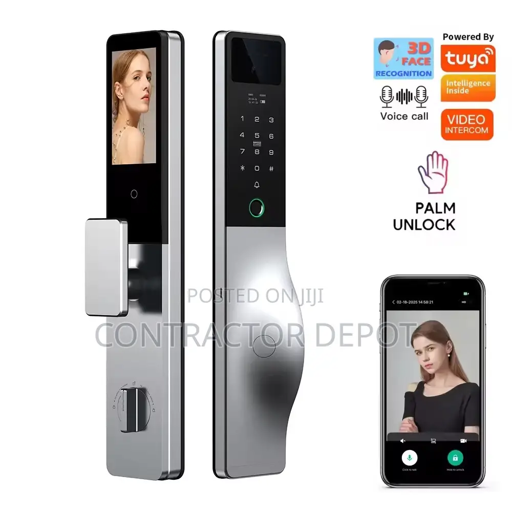 Advanced Sleek Digital Lock 3d Face Recognition Automatic
